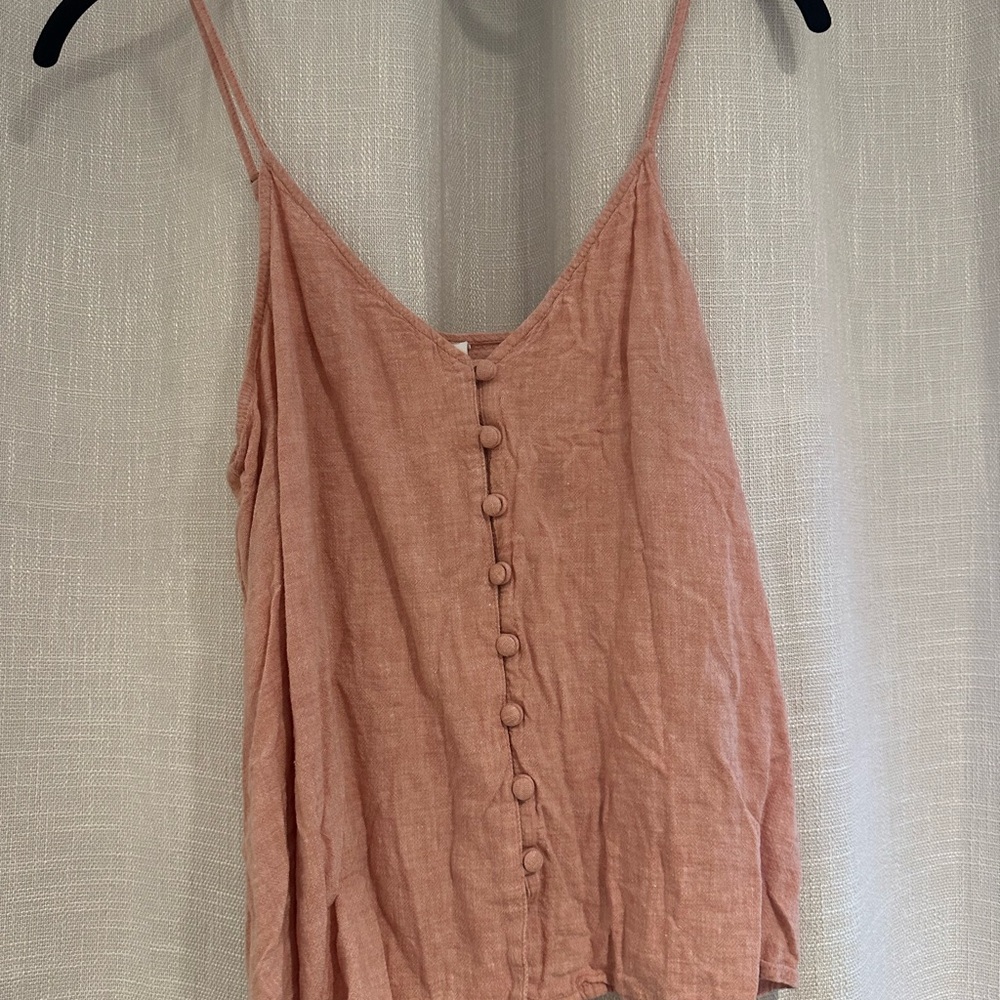BP Terracotta Button-Front Camisole